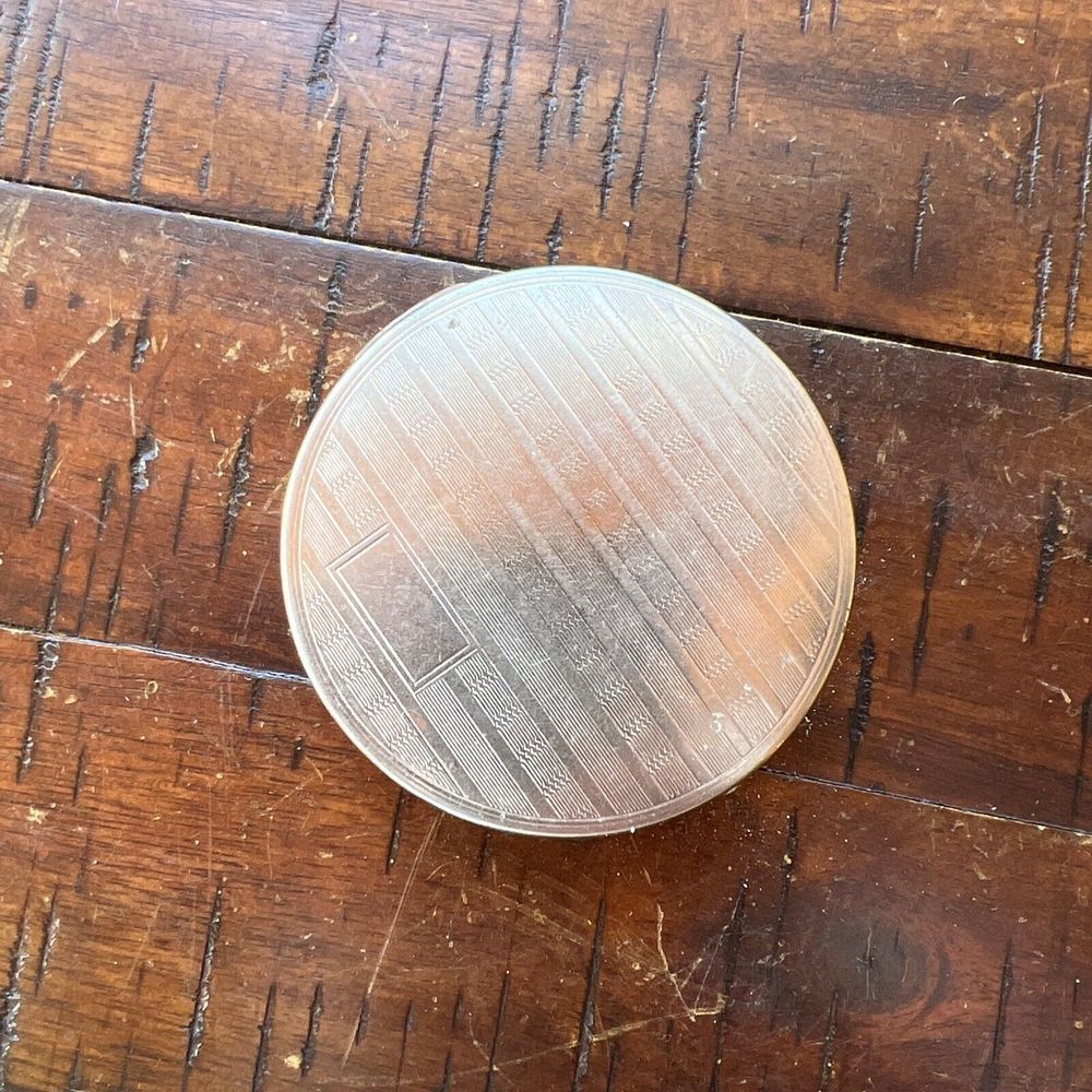 Vintage RICHARD‎ HUDNUT  Makeup Compact Silver Tone